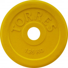 Диск обрезин. TORRES 1, 25кг PL50381, d.25мм, металл в резиновой оболочке, желтый