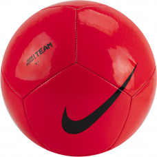 Мяч футб. "NIKE Pitch Team", арт.DH9796-635, р.5, 12 панелей, ТПУ, маш. сш, красный