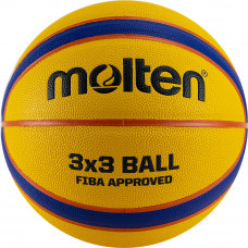 Мяч баск. "MOLTEN B33T5000" р. 6, FIBA Appr, 12пан, композит.кожа (ПУ),бут.кам,нейл.корд,желто-синий