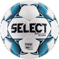 Мяч футб. "SELECT Brillant Super FIFA" арт.810108-199,р.5, FIFA PRO,ПУ микрофибра, бело-черн-син