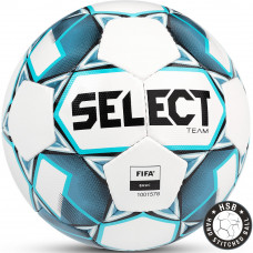 Мяч футб. "SELECT Team Basic" арт. 0865546002-002, р.5, FIFA Basic, 32 пан, гл.ПУ,  руч.сш., бел-син