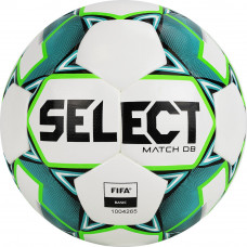 Мяч футб. "SELECT Match DВ v20" арт.3675346004,р.5, FIFA Basic, 32п, ПУ, гибр.сш., бело-зел-черн