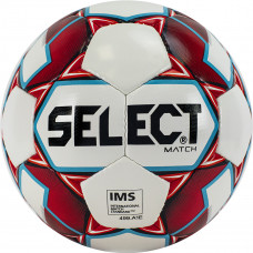 Мяч футб. "SELECT Match IMS" арт.814019-059,р.5, IMS, 32п, ПУ, ручн.сш., бело-красно-черн