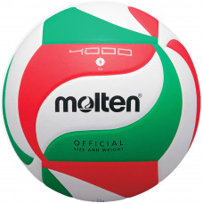 Мяч вол. "MOLTEN V5M4000" р. 5, синт.к. ПУ, клеен, бело-красно-зеленый