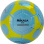 Мяч для пляж. футб. "MIKASA BC450", р.5, 32пан, гл. ТПУ, термосш, бут.кам, голубо-желтый