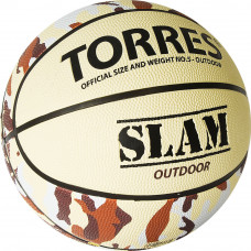 Мяч баск. "TORRES Slam" арт.B02065, р.5, резина, нейлон. корд, бут. кам, бежево-хаки