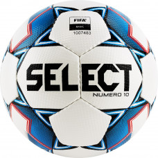 Мяч футб. "SELECT Numero 10" арт. 810508-200, р.5, FIFA Basic, 32пан, ПУ, руч. сш, бело-син-красн
