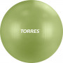 Мяч гимн. "TORRES", арт.AL122165MT, диам. 65 см, эласт. ПВХ,с защ. от взрыва, с насосом, оливковый
