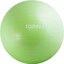 Мяч гимн. "TORRES", арт.AL121155GR, диам. 55 см, эласт. ПВХ, с защ. от взрыва,  с насосом, зелёный