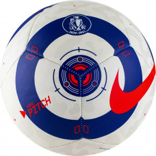 Мяч футб. "NIKE Pitch PL", CQ7151-103,  р.4, 12 п, ТПУ, маш. сш., бут. кам, бело-сине-красн