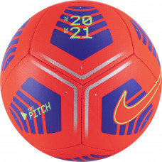 Мяч футб. "NIKE Pitch" арт.DB7964-635, р.4, 12 пан., ТПУ, маш. сш., бут. кам, красно-синий
