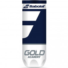 Мяч теннисный BABOLAT GOLD ACADEMY, арт.501085, уп.3шт,одобр.ITF,сукно,нат.резина,желт