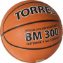 Мяч баск. "TORRES BM300" арт.B02015, р.5, резина, нейлон. корд, бут. камера, темнооранж-черн