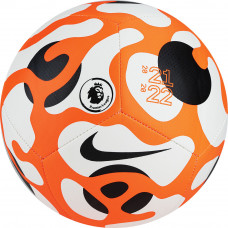 Мяч футб. "NIKE Pitch PL", арт. DC2382-101, р.5, 12 пан,ТПУ,маш.сш.,бут.кам, оранжево-черно-белый