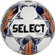 Мяч футзал. "SELECT Futsal Master Grain V22" арт.1043460006, р.4, 32пан, ПУ, руч.сш, бел-син-оранж