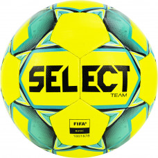 Мяч футб. "SELECT Team Basic" арт. 815419-552, р.5, FIFA Basic, 32 пан, гл.ПУ,  руч.сш., желто-бирюз
