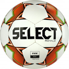 Мяч футб. "SELECT ROYALE" арт.814117-600, р.5, FIFA Basic, 32 пан, гл.ТПУ, руч. сш, бело-оранжевый