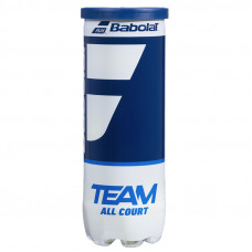 Мяч теннисный BABOLAT Team All Court,арт.501083, уп.3 шт,одобр.ITF,фетр, нат.резина,желтый