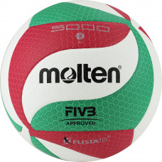 Мяч вол. "MOLTEN V5M5000" р. 5,FIVB Appr, синт.к. ПУ Microfiber,клеен, бел.-кр.-зел.