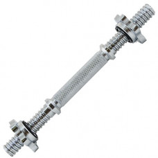 Гриф гантельный TORRES PL5030, d25 мм, 35 см, сталь, замок-гайка, хром