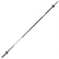 Гриф для штанги TORRES PL5036, d25 мм, 150 см, сталь, замок-гайка, хром