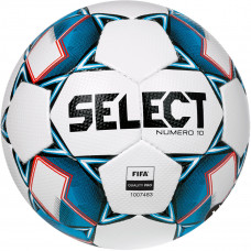 Мяч футб. "SELECT Numero 10" арт. 810519-200, р.5, FIFA PRO, 32пан, ПУ, руч. сш, бело-син-черн